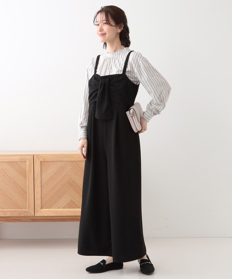 シューラルー/ドレスキップ(SHOO・LA・RUE/DRESKIP)の【S-LL】リボン風キャミサロペット6