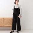 シューラルー/ドレスキップ(SHOO・LA・RUE/DRESKIP)の【S-LL】リボン風キャミサロペット ブラック(019)