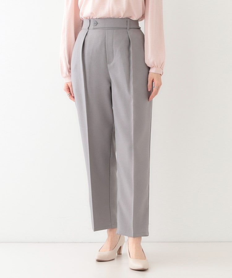 シューラルー/ドレスキップ(SHOO・LA・RUE/DRESKIP)の【S-LL】オフィスシーンでも活躍 タックテーパードパンツ1