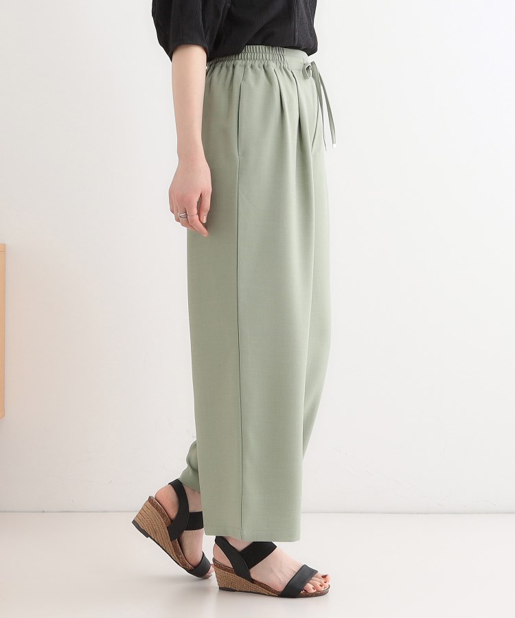 シューラルー/ドレスキップ(SHOO・LA・RUE/DRESKIP)の【S-LL/セットアップ可】麻調イージーワイドパンツ10