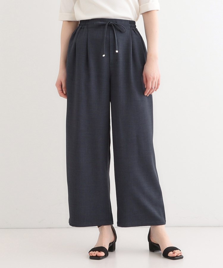 シューラルー/ドレスキップ(SHOO・LA・RUE/DRESKIP)の【S-LL/セットアップ可】麻調イージーワイドパンツ1