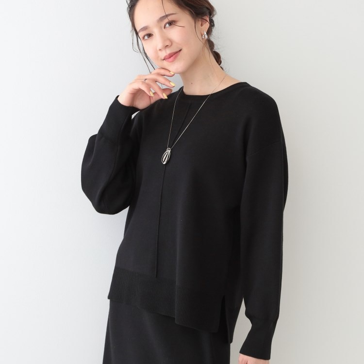 シューラルー/ドレスキップ(SHOO・LA・RUE/DRESKIP)の【S-LL/セットアップ可】インせず着られる さらっとなめらかニット ニット/セーター