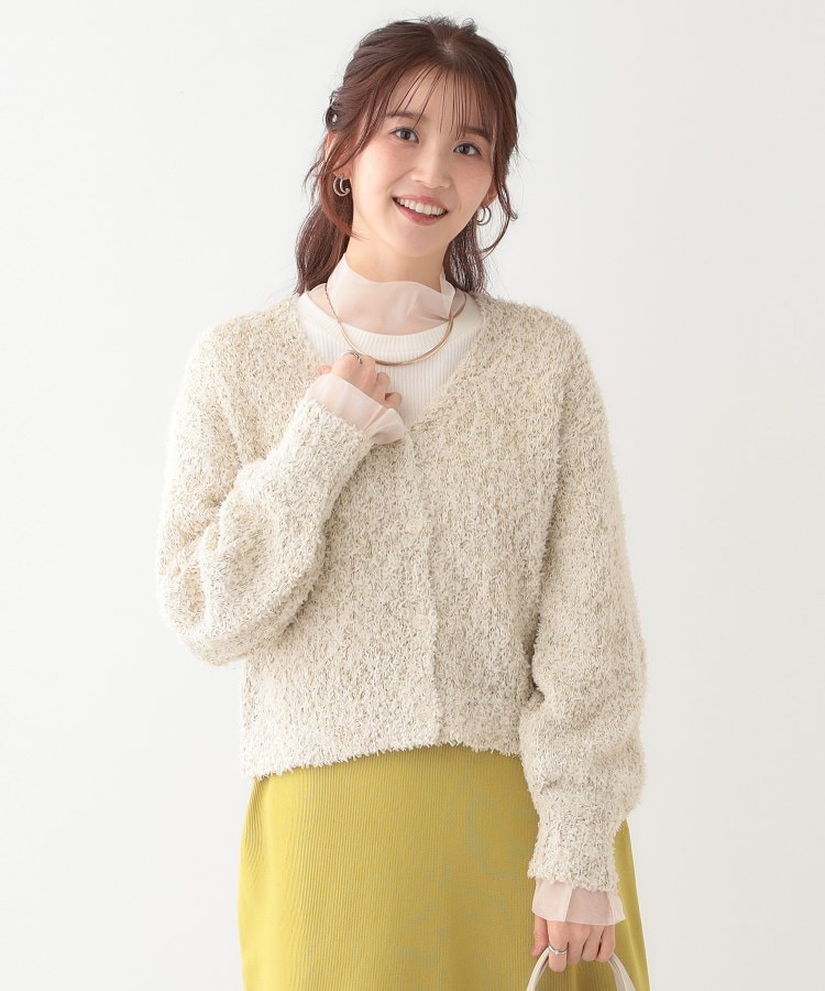 シューラルー/ドレスキップ(SHOO・LA・RUE/DRESKIP)の【S-LL】ふわふわ軽やかラメニットカーディガン5