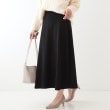 シューラルー/ドレスキップ(SHOO・LA・RUE/DRESKIP)の【セットアップ可/S-LL】大人上品に揺れる ニットフレアスカート ブラック(019)