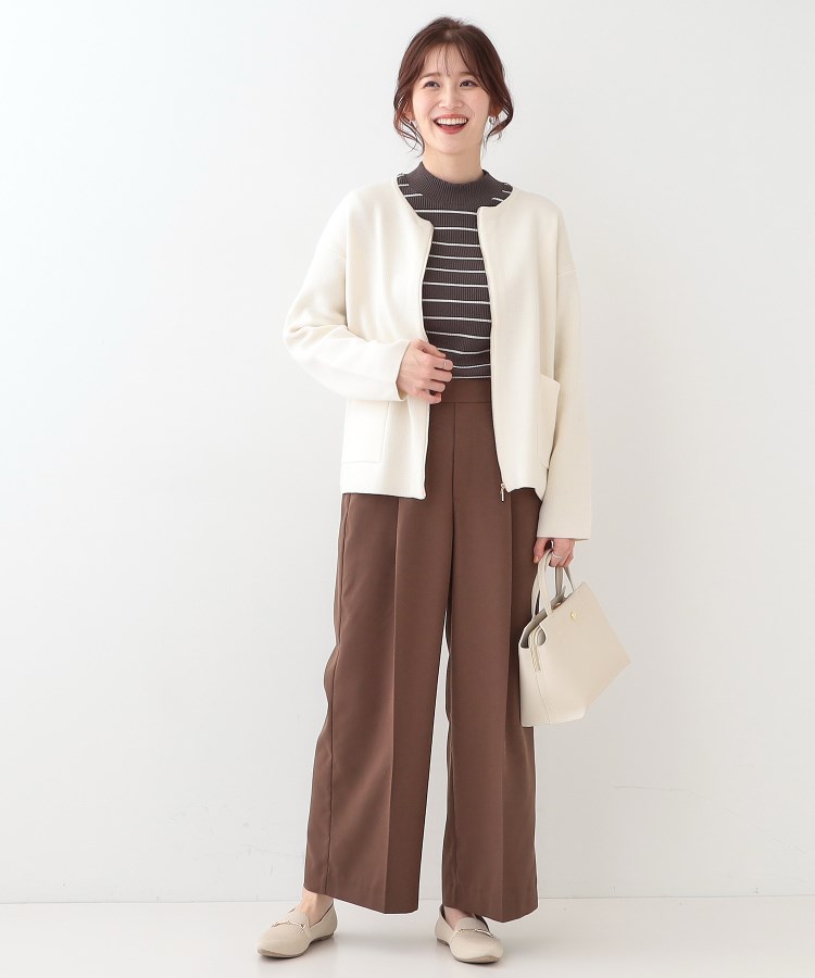 S-LL】ジャガードZIPニットカーディガン(カーディガン/ボレロ S-LL】ジャガードZIPニットカーディガン(カーディガン/ボレロ