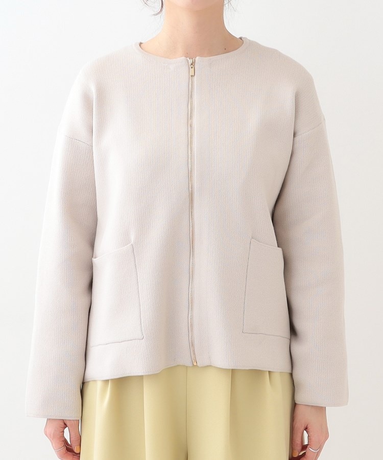 シューラルー/ドレスキップ(SHOO・LA・RUE/DRESKIP)の【S-LL】ジャガードZIPニットカーディガン13