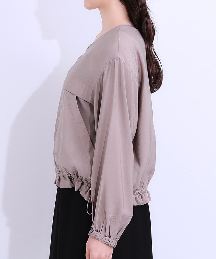 シューラルー/ドレスキップ(SHOO・LA・RUE/DRESKIP)の【S-LL】大人のシアー感が魅力 ドロストブルゾン24