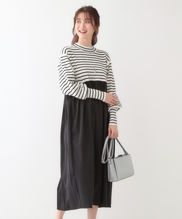 シューラルー/ドレスキップ(SHOO・LA・RUE/DRESKIP)の【S-LL】リブニットドッキングワンピース10