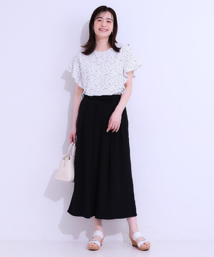 シューラルー/ドレスキップ(SHOO・LA・RUE/DRESKIP)の【セットアップ可】裏地ひんやり麻調スカーチョ24