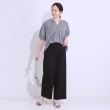 シューラルー/ドレスキップ(SHOO・LA・RUE/DRESKIP)の【S-LL/ひんやり】ゴールドパーツがアクセント ストレッチワイドパンツ3
