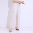 シューラルー/ドレスキップ(SHOO・LA・RUE/DRESKIP)の【S-LL/ひんやり】ゴールドパーツがアクセント ストレッチワイドパンツ9