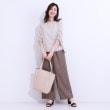 シューラルー/ドレスキップ(SHOO・LA・RUE/DRESKIP)の【高レビュー/セットアップ可】お袖シャーリング 麻調ブラウス8