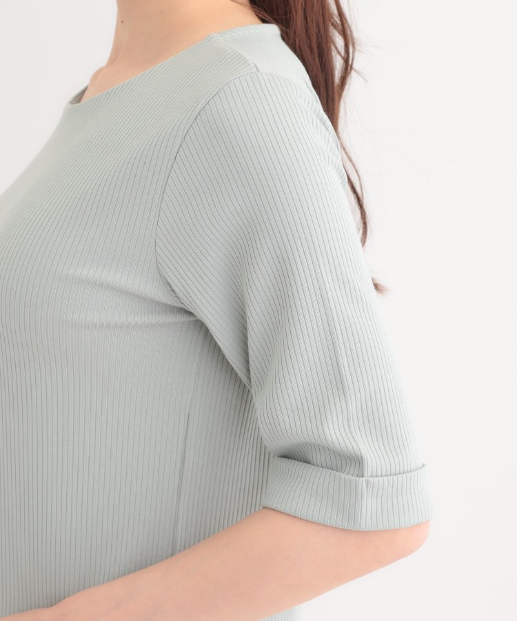 シューラルー/ドレスキップ(SHOO・LA・RUE/DRESKIP)の【S-LL】1枚でもインナーでも テレコ5分袖トップス21