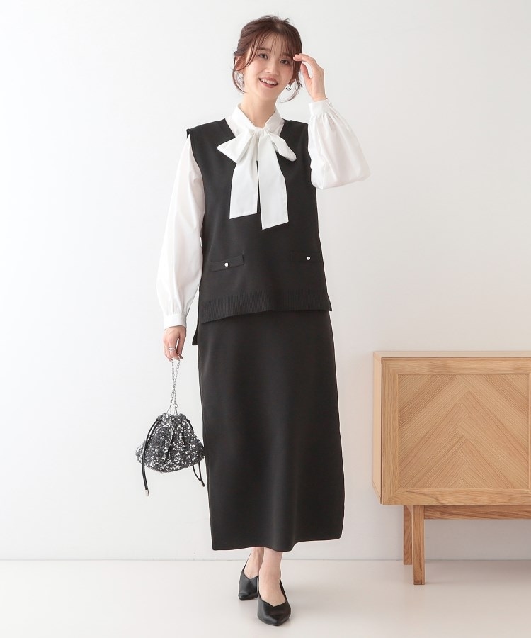 シューラルー/ドレスキップ(SHOO・LA・RUE/DRESKIP)の【洗える/セットアップ可】前後2WAYスポンディッシュ ナロースカート4