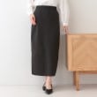 シューラルー/ドレスキップ(SHOO・LA・RUE/DRESKIP)の【洗える/セットアップ可】前後2WAYスポンディッシュ ナロースカート ブラック(019)