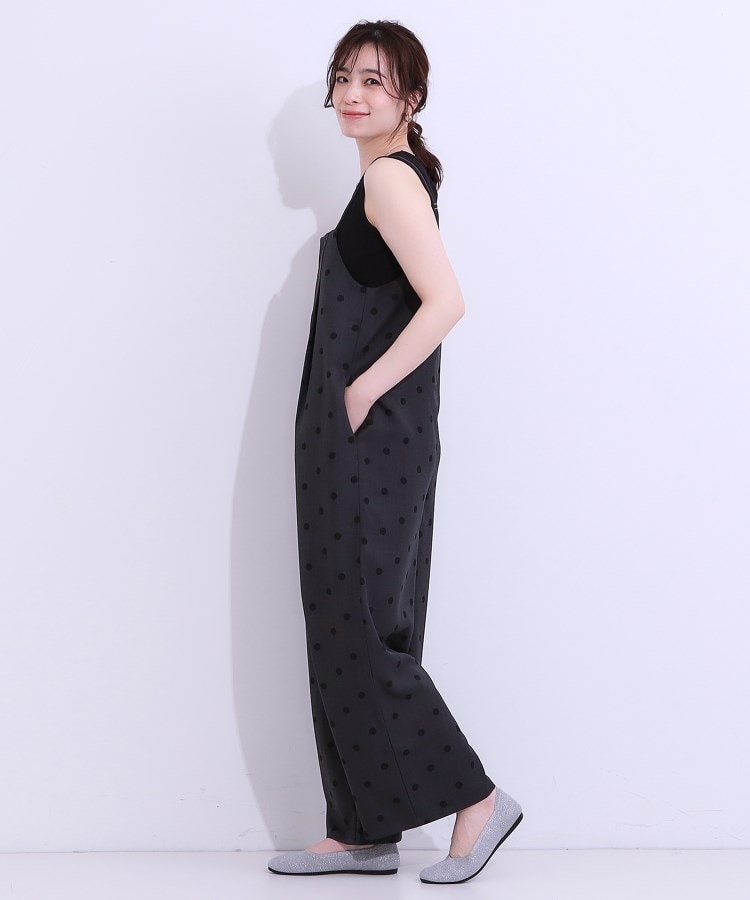 シューラルー/ドレスキップ(SHOO・LA・RUE/DRESKIP)の【S-LL】着丈が調節できる 大人の麻調サロペット5