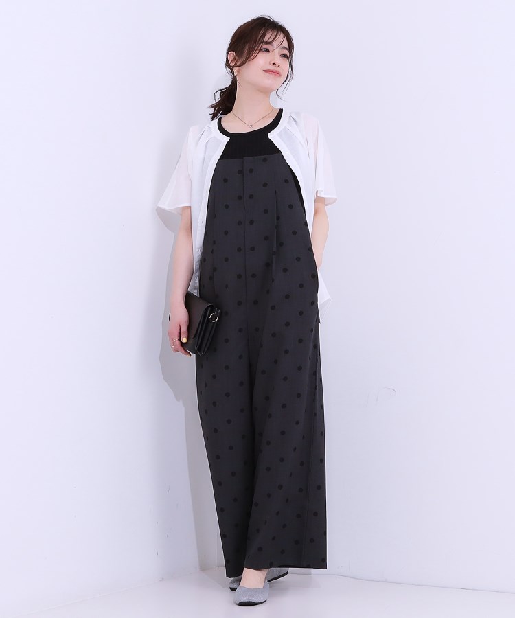 シューラルー/ドレスキップ(SHOO・LA・RUE/DRESKIP)の【S-LL】着丈が調節できる 大人の麻調サロペット7