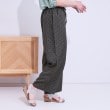 シューラルー/ドレスキップ(SHOO・LA・RUE/DRESKIP)の【S-LL】目を惹く柄がアクセント 麻調イージーワイドパンツ10