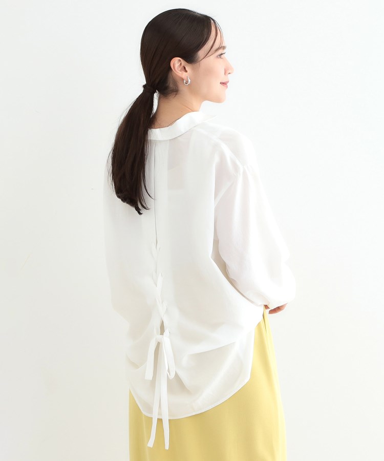 シューラルー/ドレスキップ(SHOO・LA・RUE/DRESKIP)の【S-LL】後ろ姿も抜かりなく バックレースアップシャツ2