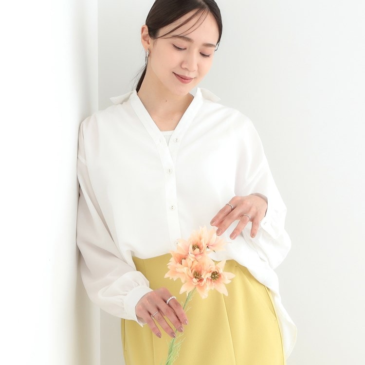 シューラルー/ドレスキップ(SHOO・LA・RUE/DRESKIP)の【S-LL】後ろ姿も抜かりなく バックレースアップシャツ シャツ・ブラウス