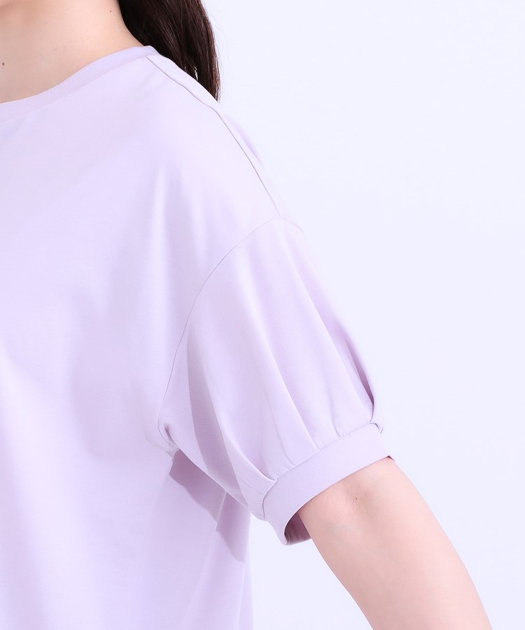 シューラルー/ドレスキップ(SHOO・LA・RUE/DRESKIP)の【S-LL/ひんやり/UV】こなれ感あるぷっくりラメ デザインロゴTシャツ22