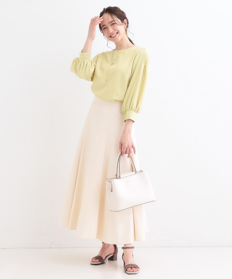 シューラルー/ドレスキップ(SHOO・LA・RUE/DRESKIP)の【洗える/洗濯後しわになりにくい】無理せずキレイ 肩タックブラウス3