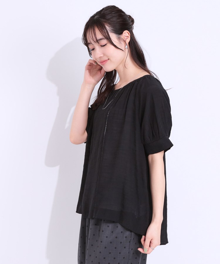 シューラルー/ドレスキップ(SHOO・LA・RUE/DRESKIP)の【S-LL/2点セット】インせず着られる はしごレース5分袖ブラウス6