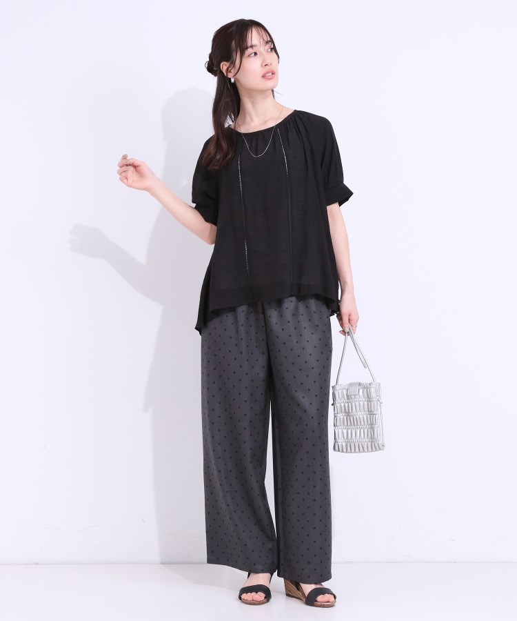 シューラルー/ドレスキップ(SHOO・LA・RUE/DRESKIP)の【S-LL/2点セット】インせず着られる はしごレース5分袖ブラウス7