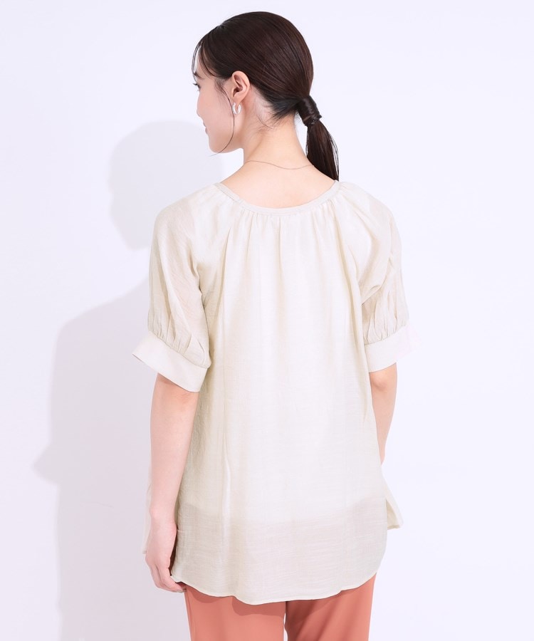 シューラルー/ドレスキップ(SHOO・LA・RUE/DRESKIP)の【S-LL/2点セット】インせず着られる はしごレース5分袖ブラウス10