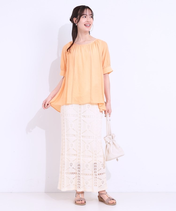 シューラルー/ドレスキップ(SHOO・LA・RUE/DRESKIP)の【S-LL/2点セット】インせず着られる はしごレース5分袖ブラウス15