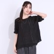 シューラルー/ドレスキップ(SHOO・LA・RUE/DRESKIP)の【S-LL/2点セット】インせず着られる はしごレース5分袖ブラウス5