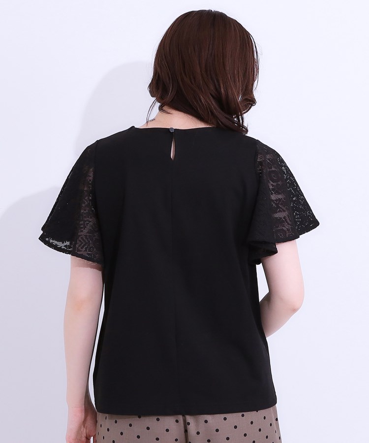 シューラルー/ドレスキップ(SHOO・LA・RUE/DRESKIP)の【S-LL】大人の上品コーデに お袖レース切り替えトップス6
