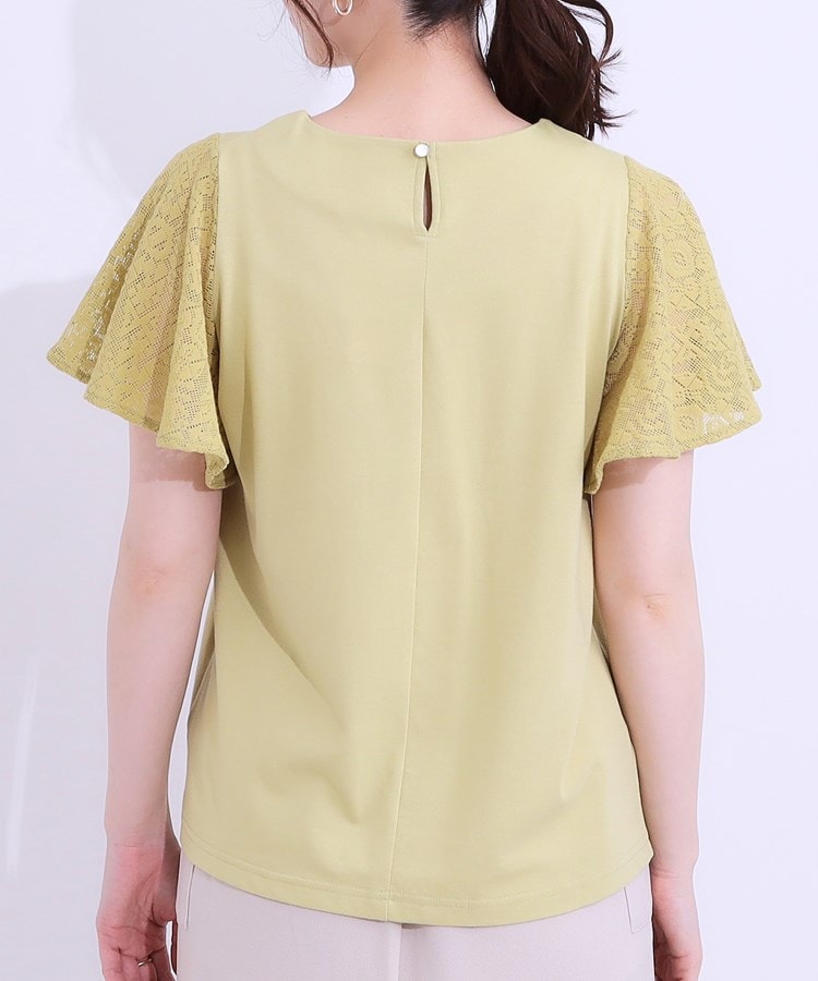 シューラルー/ドレスキップ(SHOO・LA・RUE/DRESKIP)の【S-LL】大人の上品コーデに お袖レース切り替えトップス15