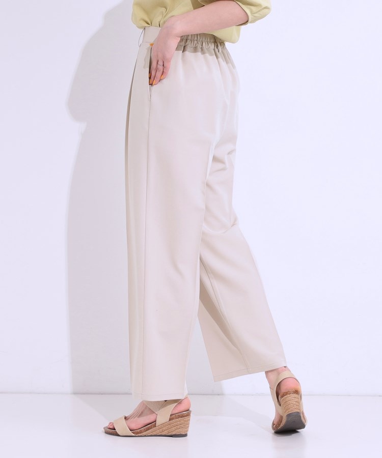 シューラルー/ドレスキップ(SHOO・LA・RUE/DRESKIP)の【S-LL/接触冷感】大人のきれいめスタイルに センタープレスワイドパンツ10