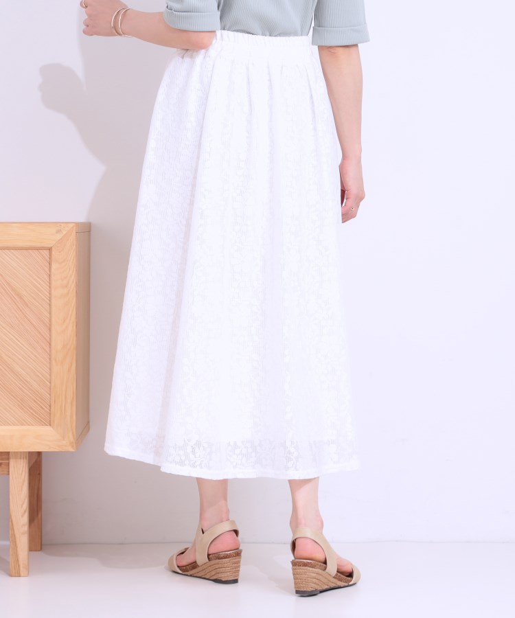 シューラルー/ドレスキップ(SHOO・LA・RUE/DRESKIP)の【S-LL】メッシュレースが魅力的なフレアスカート2