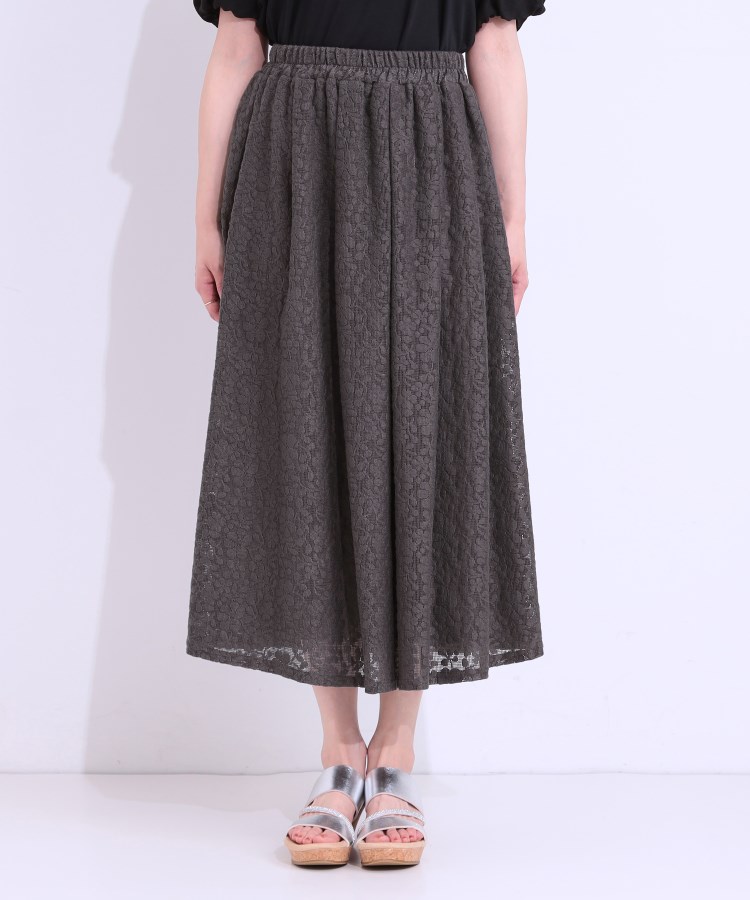 シューラルー/ドレスキップ(SHOO・LA・RUE/DRESKIP)の【S-LL】メッシュレースが魅力的なフレアスカート13
