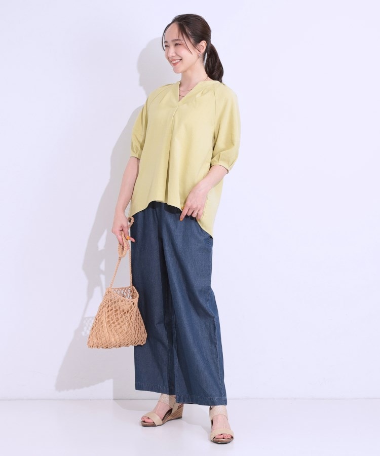シューラルー/ドレスキップ(SHOO・LA・RUE/DRESKIP)の【洗える/S-LL】洗濯後しわになりにくい 5分袖スキッパーブラウス31