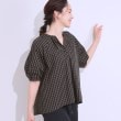 シューラルー/ドレスキップ(SHOO・LA・RUE/DRESKIP)の【洗える/S-LL】洗濯後しわになりにくい 5分袖スキッパーブラウス チャコールグレー(214)