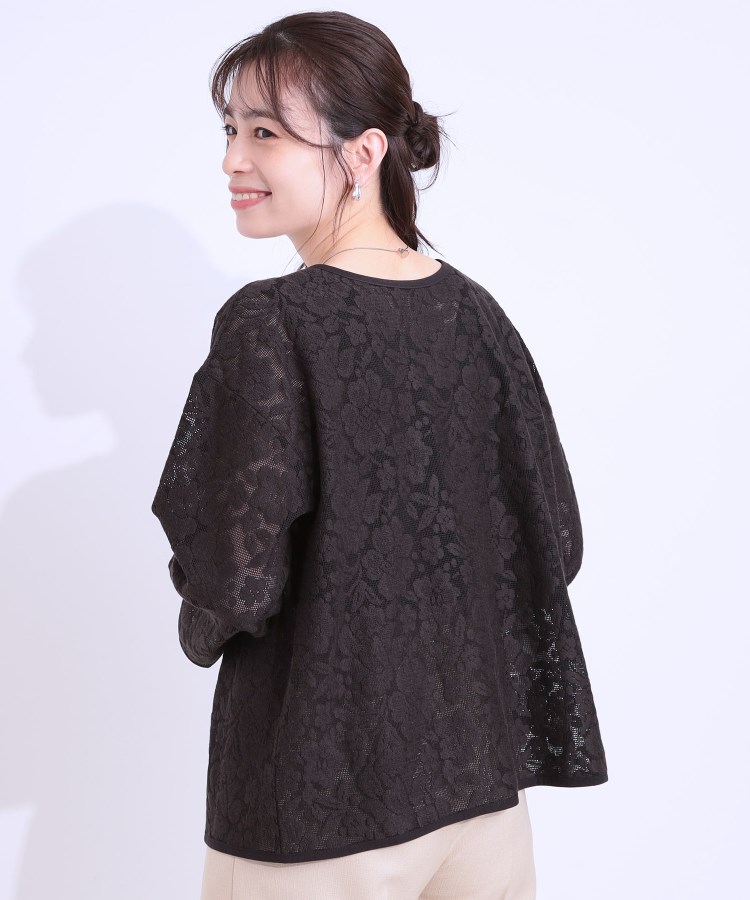 シューラルー/ドレスキップ(SHOO・LA・RUE/DRESKIP)の【前後2WAY/S-LL】メッシュ×レースがこなれ見え リボントップス16