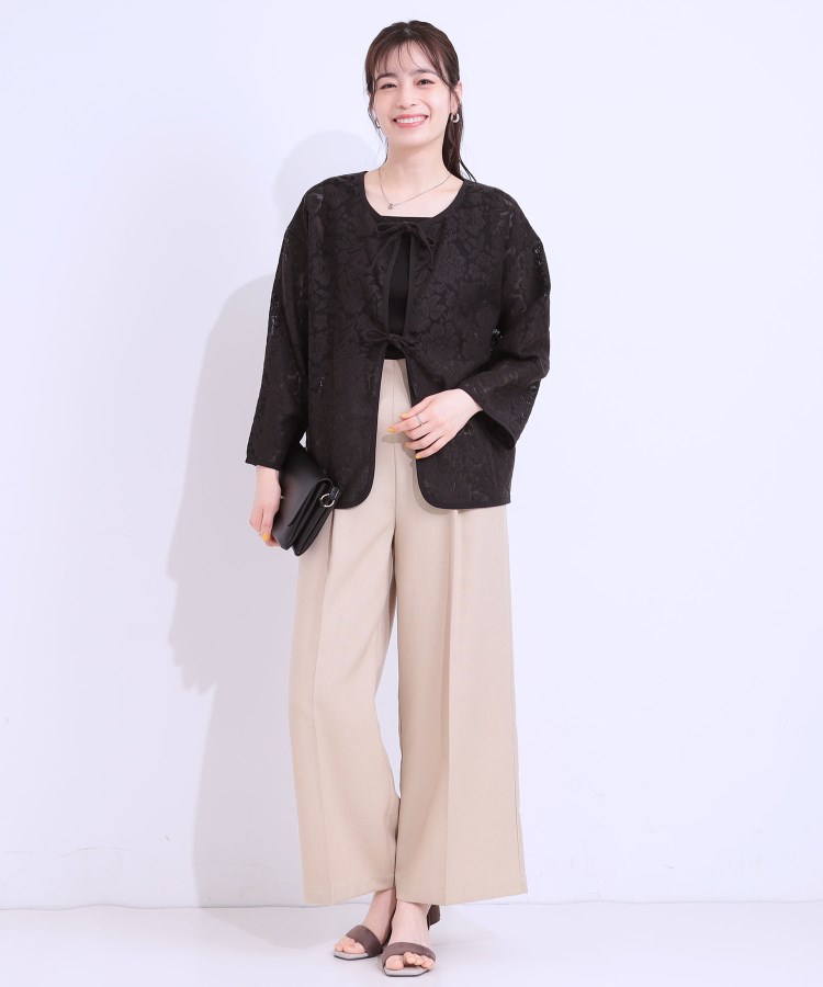 シューラルー/ドレスキップ(SHOO・LA・RUE/DRESKIP)の【前後2WAY/S-LL】メッシュ×レースがこなれ見え リボントップス19