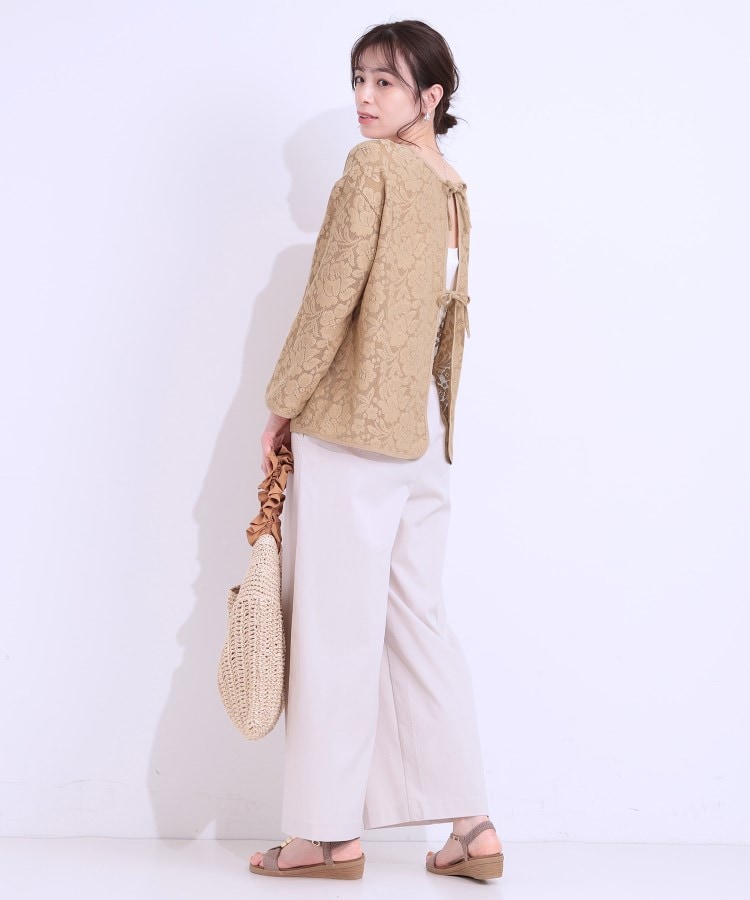 シューラルー/ドレスキップ(SHOO・LA・RUE/DRESKIP)の【前後2WAY/S-LL】メッシュ×レースがこなれ見え リボントップス6