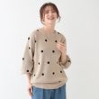 シューラルー/ドレスキップ(SHOO・LA・RUE/DRESKIP)の【S-LL】ドット柄が目を惹く ゆったりニット1
