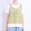 シューラルー/ドレスキップ(SHOO・LA・RUE/DRESKIP)の【S-LL/2点セット】大人カジュアルに レースビスチェ+プリントTシャツ20