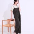 シューラルー/ドレスキップ(SHOO・LA・RUE/DRESKIP)の【S-LL】Iラインですっきり見え 大人見えサロペット チャコールグレー(014)