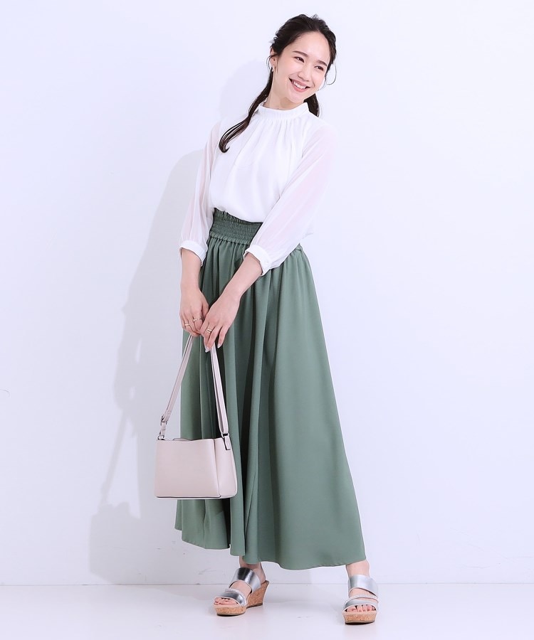 シューラルー/ドレスキップ(SHOO・LA・RUE/DRESKIP)の【S-LL】首元ギャザーが大人上品な シフォンブラウス15