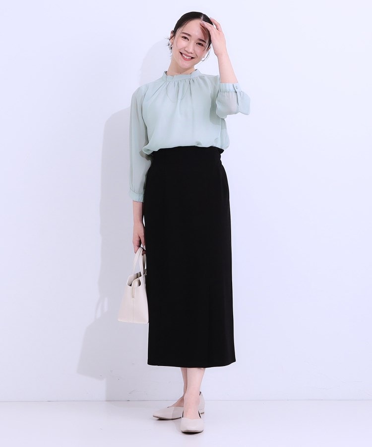 シューラルー/ドレスキップ(SHOO・LA・RUE/DRESKIP)の【S-LL】首元ギャザーが大人上品な シフォンブラウス11