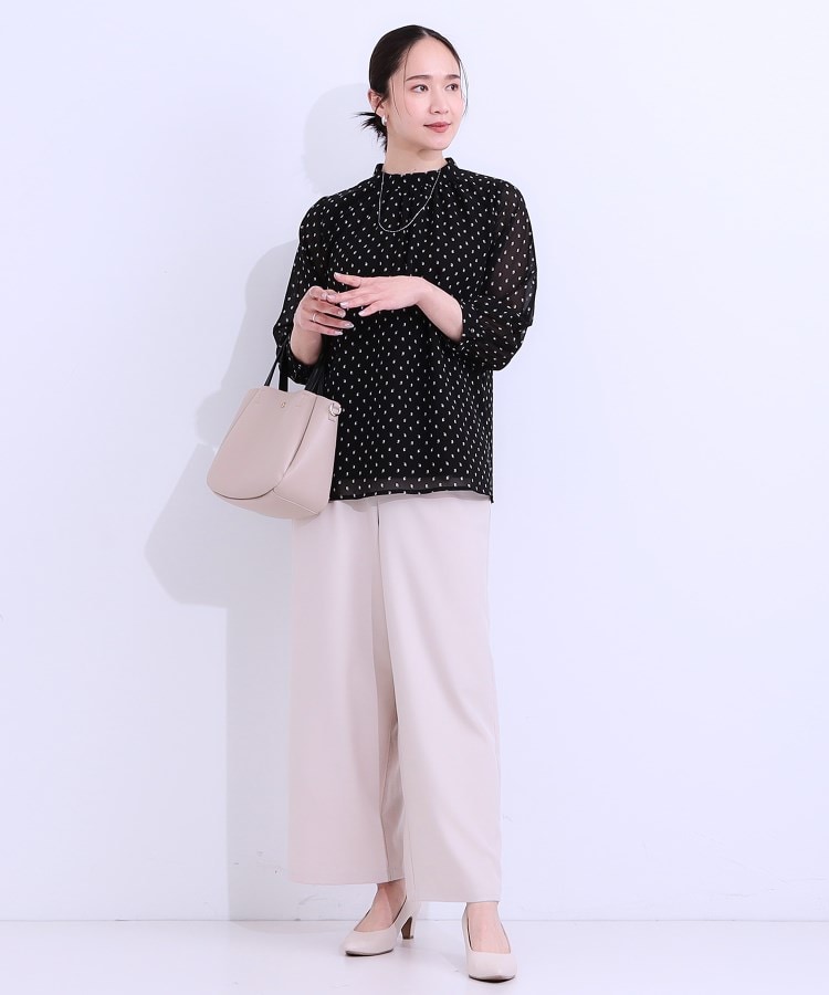 シューラルー/ドレスキップ(SHOO・LA・RUE/DRESKIP)の【S-LL】首元ギャザーが大人上品な シフォンブラウス3