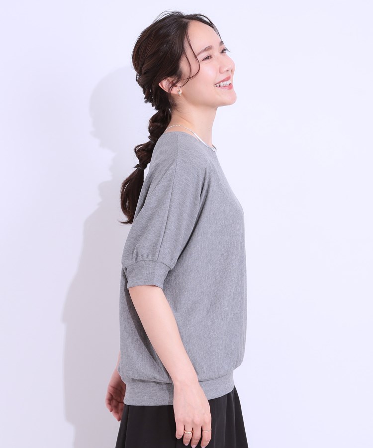 シューラルー/ドレスキップ(SHOO・LA・RUE/DRESKIP)の【ひんやり/UV】さり気ないラメで大人上品 お袖リブ ドルマントップス2