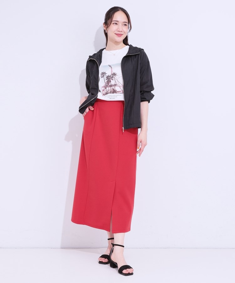 シューラルー/ドレスキップ(SHOO・LA・RUE/DRESKIP)の【S-LL】程よいシアー感　大人世代の軽やかフードブルゾン7