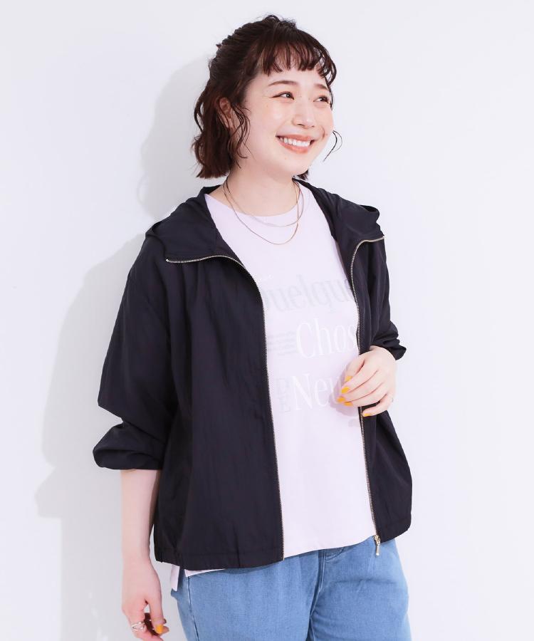 シューラルー/ドレスキップ(SHOO・LA・RUE/DRESKIP)の【S-LL】程よいシアー感　大人世代の軽やかフードブルゾン21